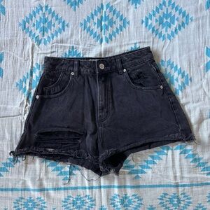 Rollas dusters high rise slim Denim Shorts